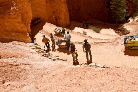 Bauarbeiten im Bryce Canyon