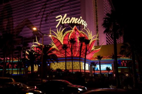 Flamingo bei Nacht in Las Vegas