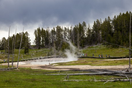 Mud Pool Area im Yellowstone Nationalpark