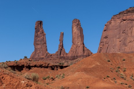 Three Sisters im Monument Valley